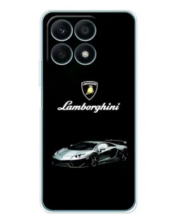 Чехол для Huawei Honor X8a с картинкой «Логотип Lamborghini классика»