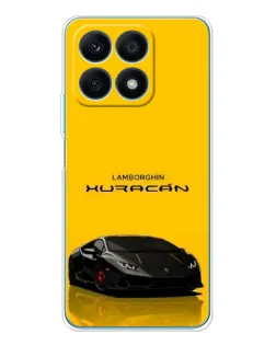 Чехол для Huawei Honor X8a с картинкой «Lamborghini Huracan черный»