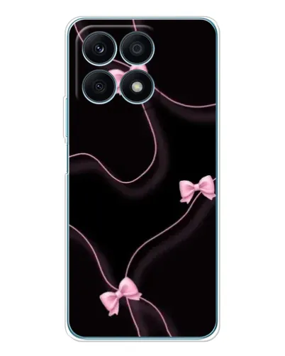 Чехол для Huawei Honor X8a с картинкой «Розовые ленты»