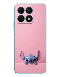 Чехол для Huawei Honor X8a с картинкой «Stitch выглядывает»