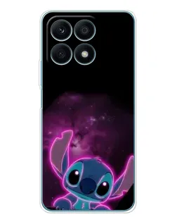 Чехол для Huawei Honor X8a с картинкой «Неоновый Stitch»