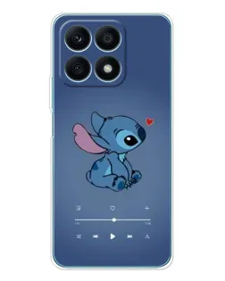 Чехол для Huawei Honor X8a с картинкой «Музыкальный Stitch»