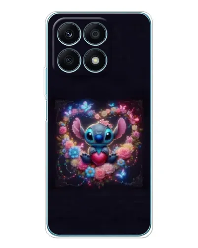 Чохол для Huawei Honor X8a з картинкою «Stitch у квітах» Чохол для Huawei Honor X8a з картинкою «Stitch у квітах»