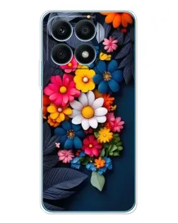 Чехол для Huawei Honor X8a с картинкой «Цветочная феерия»