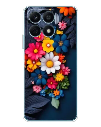 Чехол для Huawei Honor X8a с картинкой «Цветочная феерия»