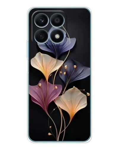 Чехол для Huawei Honor X8a с картинкой «Лиловые цветы грации»