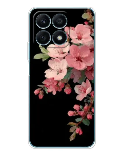 Чехол для Huawei Honor X8a с картинкой «Розовая ветка сакуры»