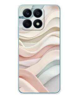 Чехол для Huawei Honor X8a с картинкой «Пастельные нежные волны»