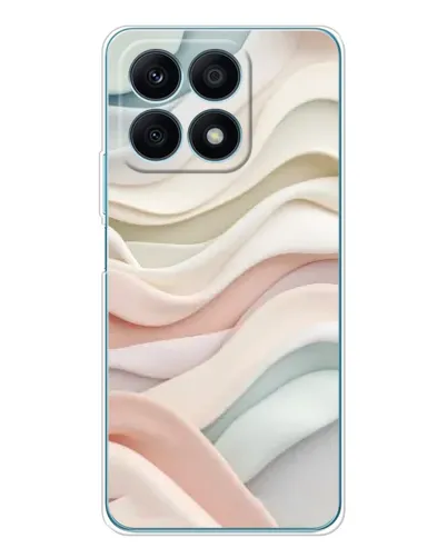 Чехол для Huawei Honor X8a с картинкой «Пастельные нежные волны»