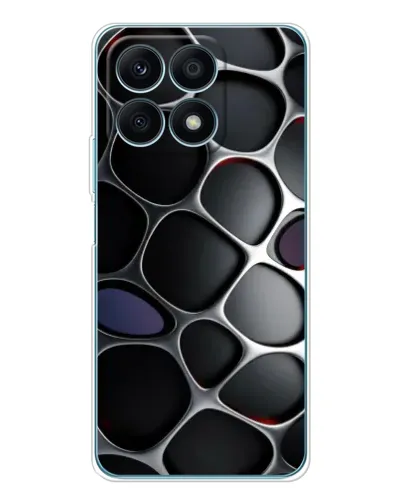 Чехол для Huawei Honor X8a с картинкой «Объемная темная решетка»