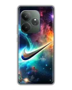Чохол для Huawei Honor X8d з картинкою «Космічний Nike Swoosh»