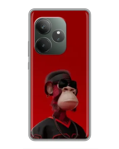 Чохол для Huawei Honor X8d з картинкою «Bored Ape в червоному»