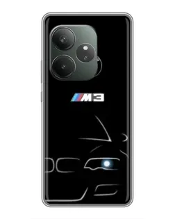 Чехол для Huawei Honor X8d с картинкой «Минималистичный принт BMW M3»