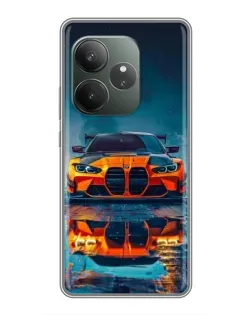 Чехол для Huawei Honor X8d с картинкой «BMW — золотая эмблема»