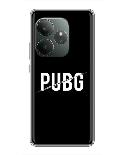 Чохол для Huawei Honor X8d з картинкою «PUBG — білий логотип»