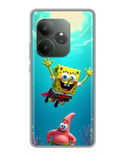 Чехол для Huawei Honor X8d с картинкой «Спанч Боб под водой» Чехол для Huawei Honor X8d с картинкой «Спанч Боб под водой»