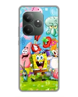 Чехол для Huawei Honor X8d с картинкой «Губка Боб и друзья» Чехол для Huawei Honor X8d с картинкой «Губка Боб и друзья»
