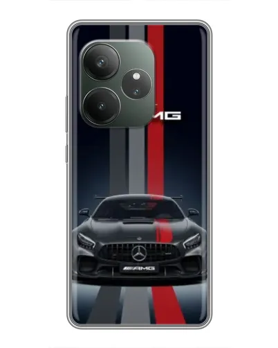 Чехол для Huawei Honor X8d с картинкой «Mercedes — белый карбон» Чехол для Huawei Honor X8d с картинкой «Mercedes — белый карбон»