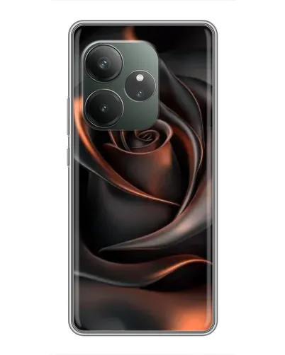 Чохол для Huawei Honor X8d з картинкою «Шовкова чорна троянда»