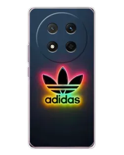 Чехол для Huawei Honor X9c с картинкой «Неоновый Adidas»