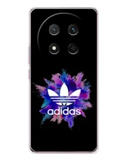 Чехол для Huawei Honor X9c с картинкой «Взрыв красок Adidas»