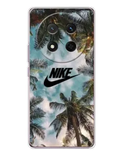 Чехол для Huawei Honor X9c с картинкой «Тропический принт Nike»