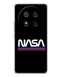 Чехол для Huawei Honor X9c с картинкой «NASA — классика Red Blue»