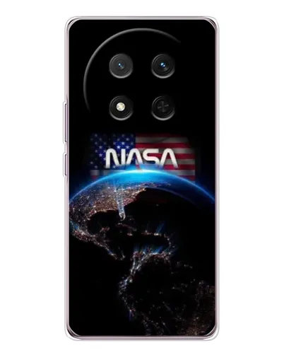 Чехол для Huawei Honor X9c с картинкой «Земля из космоса NASA»