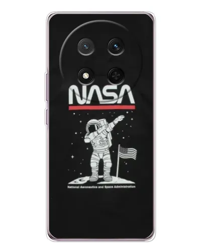 Чехол для Huawei Honor X9c с картинкой «NASA — шагаем по Луне»