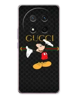 Чехол для Huawei Honor X9c с картинкой «Микки Маус Gucci»