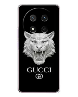 Чехол для Huawei Honor X9c с картинкой «Gucci — серебряный лев»