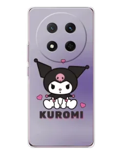 Чехол для Huawei Honor X9c с картинкой «Kuromi — фиолетовый арт»