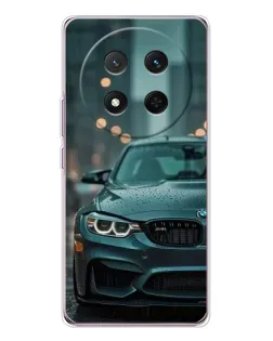 Чехол для Huawei Honor X9c с картинкой «BMW в огнях города»