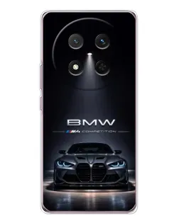 Чехол для Huawei Honor X9c с картинкой «BMW сквозь ночной город»