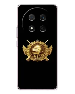 Чехол для Huawei Honor X9c с картинкой «PUBG — оранжевый градиент»