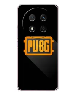 Чехол для Huawei Honor X9c с картинкой «PUBG — рамка лого»
