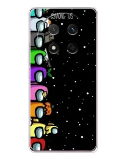 Чехол для Huawei Honor X9c с картинкой «Команда Among Us»