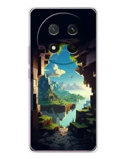 Чехол для Huawei Honor X9c с картинкой «Вид из пещеры»