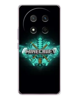 Чехол для Huawei Honor X9c с картинкой «Minecraft Diamond лого»