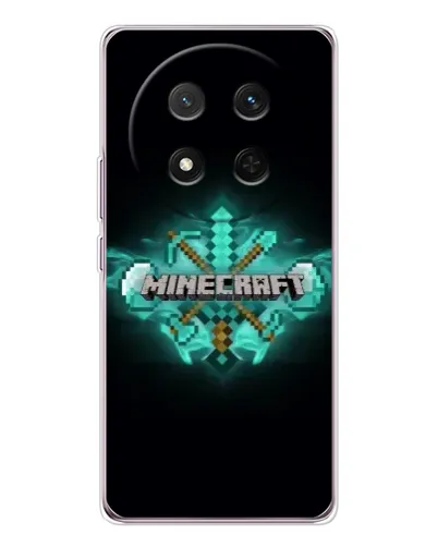 Чехол для Huawei Honor X9c с картинкой «Minecraft Diamond лого»