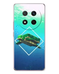 Чехол для Huawei Honor X9c с картинкой «Черепаха Minecraft» Чехол для Huawei Honor X9c с картинкой «Черепаха Minecraft»