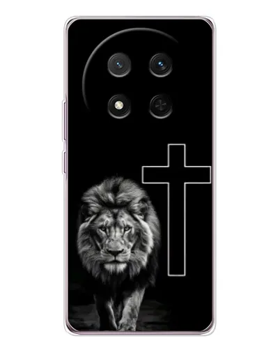 Чехол для Huawei Honor X9c с картинкой «Лев и Крест»