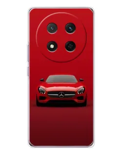 Чехол для Huawei Honor X9c с картинкой «Красный Mercedes AMG»