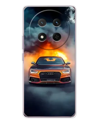 Чехол для Huawei Honor X9c с картинкой «Audi в огненном дыму» Чехол для Huawei Honor X9c с картинкой «Audi в огненном дыму»