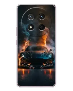 Чехол для Huawei Honor X9c с картинкой «Lamborghini дымная эстетика»