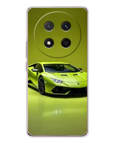 Чехол для Huawei Honor X9c с картинкой «Салатовый Lamborghini Huracan»