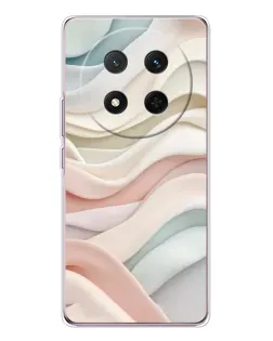 Чехол для Huawei Honor X9c с картинкой «Пастельные нежные волны»