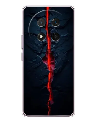 Чехол для Huawei Honor X9c с картинкой «Kрасная лавовая трещина»