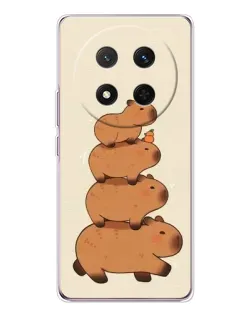 Чехол для Huawei Honor X9c с картинкой «Башня из капибар»