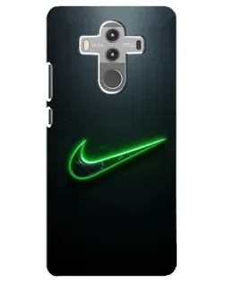 Чехол для Huawei Mate 10 Pro с картинкой «Неоновый контур Nike»
